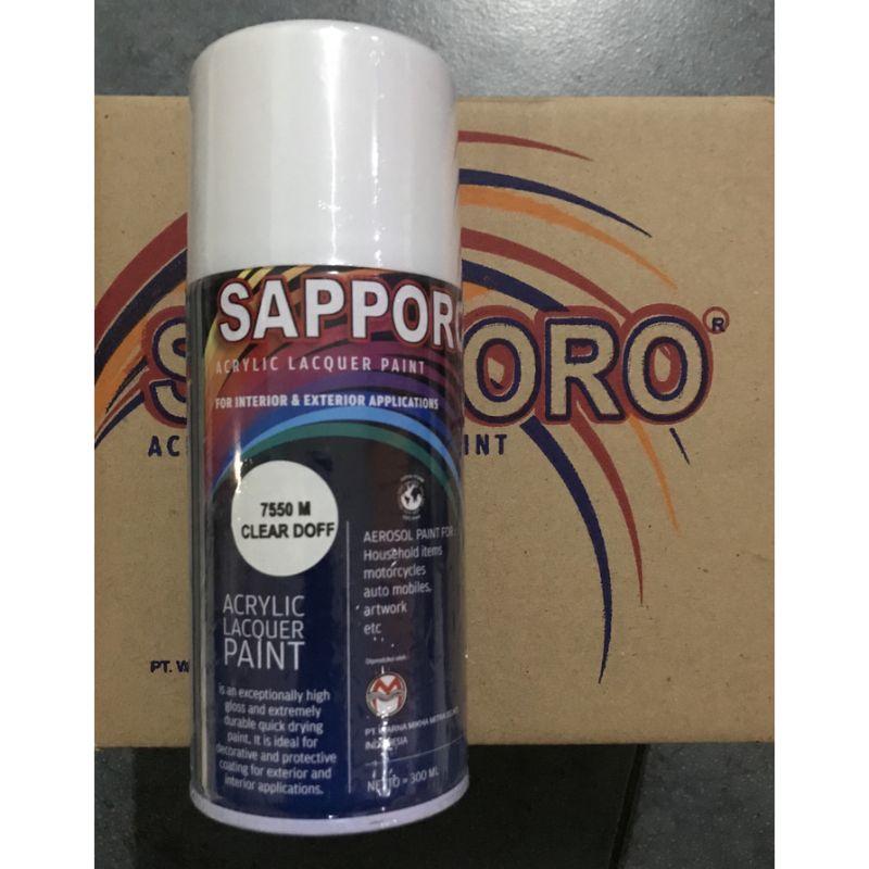 Jual Sapporo 7550m Clear Doff Cat Semprot Saporo Paint Vernis Dop Dull Dof Online Oktober 2020 Blibli Com
