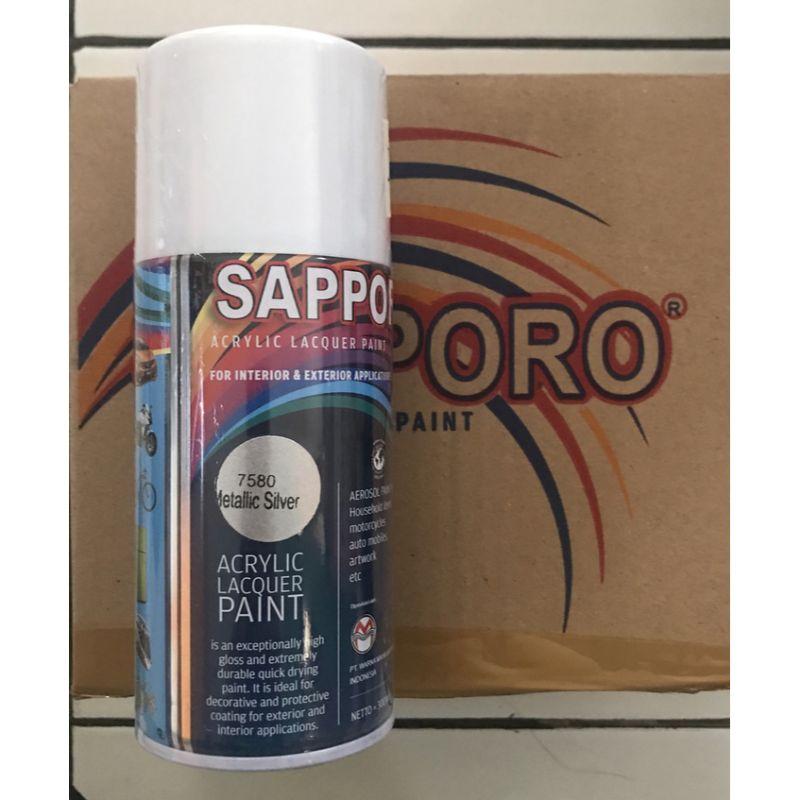 Jual Sapporo Spray Metallic Silver 7580 Sapporo Cat Semprot 300 Ml Online Desember 2020 Blibli