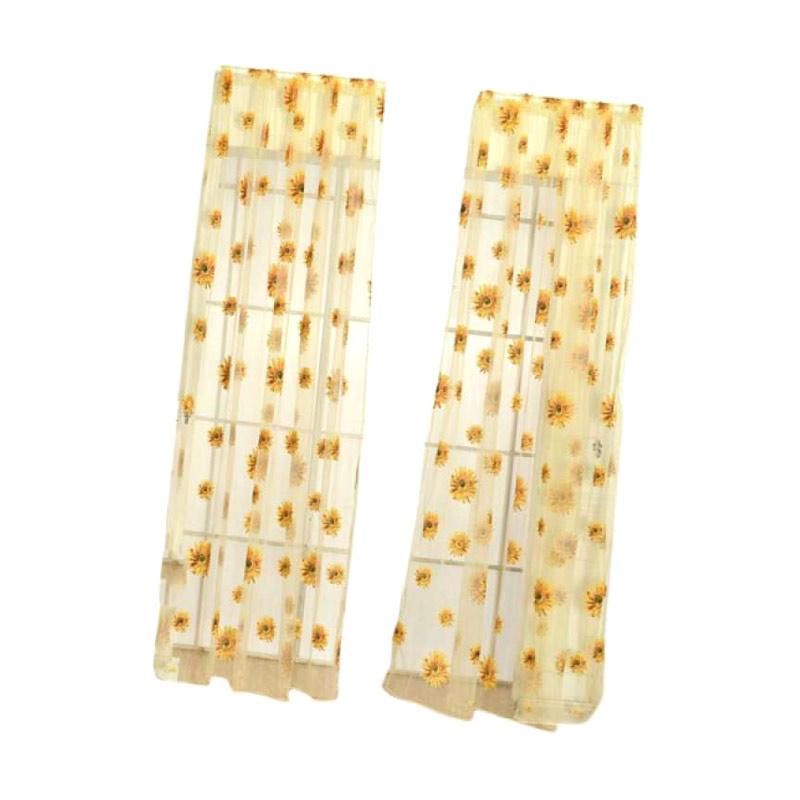 Wallpaper Jual Oem Flower Floral Tulle Voile Window Curtain Drape Panel For Android