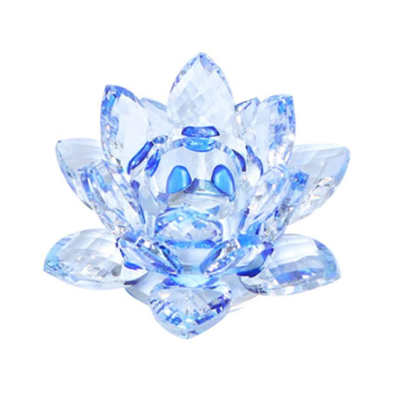 Jual Oem Buddhist Lotus Crystal Tea Light Candlestick Feng Shui