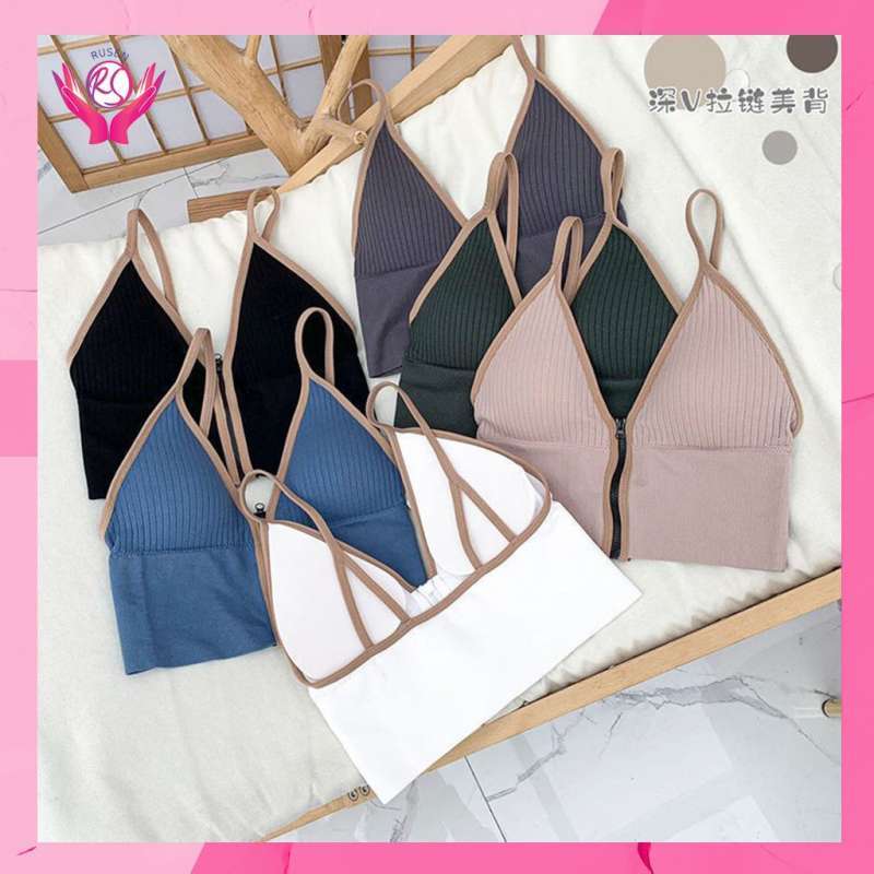 Jual Bra Wanita Model One Piece Bra Bralette Push Up dengan Bahan