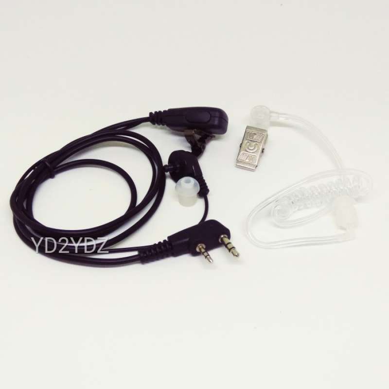 headset fbi earphone ptt microphone mic earpiece handsfree radio ht china  baofeng pofung taffware uv5r bf888 lupax kenwood transparan paspampres spc