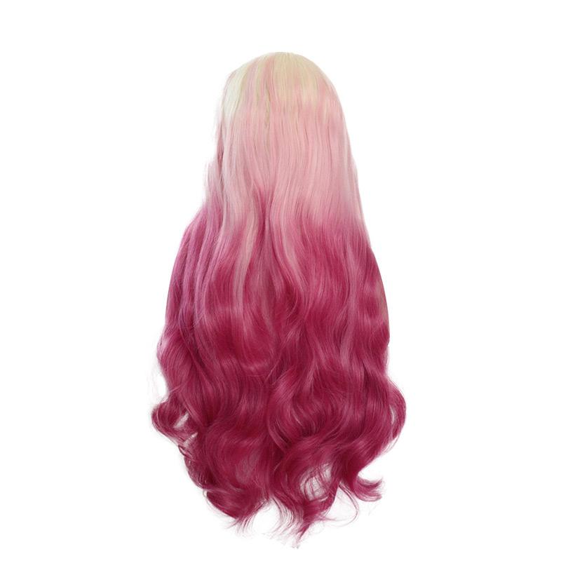 colored pink wig