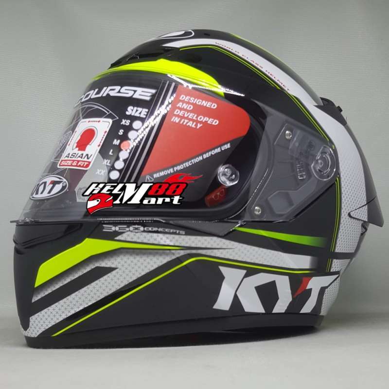 Jual Kyt Tt Course Grand Prix Helm Full Face Black Yellow Online Oktober 2020 Blibli Com