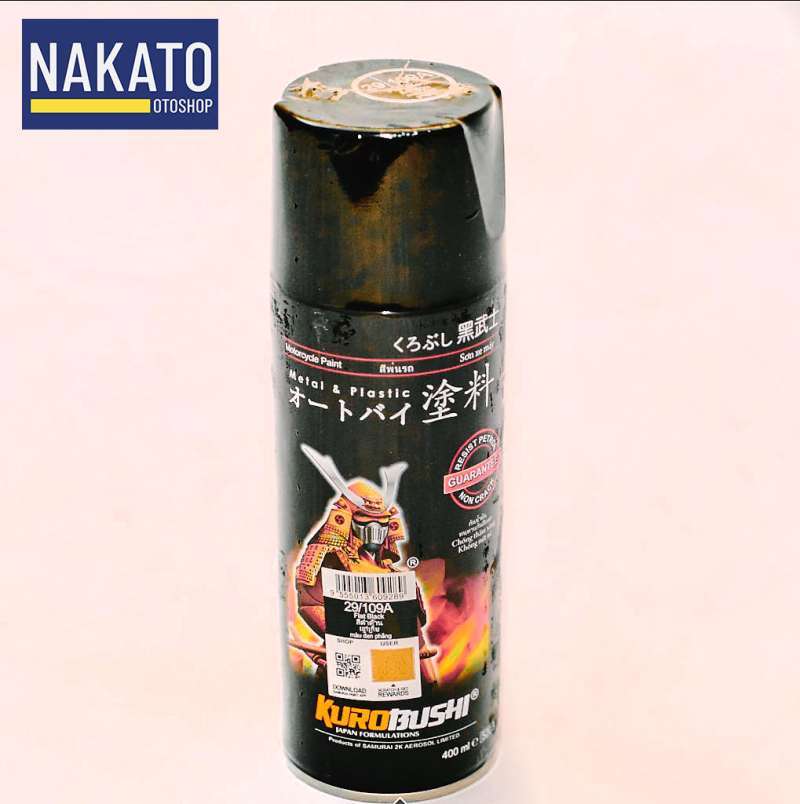 Jual Samurai Paint Kurobushi Cat Pilox Pylox Spray 109a Flat Black Online September 2020 Blibli Com