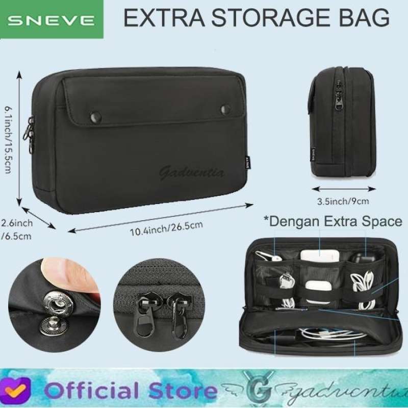 Jual Baseus Track Storage Bag Clutch Tas Dompet Hp Gadget Travel