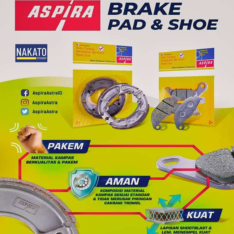Jual Aspira Kampas Rem Tromol Belakang Yamaha Mio M3 J Soul Gt Vixion Mx Online November 2020 Blibli