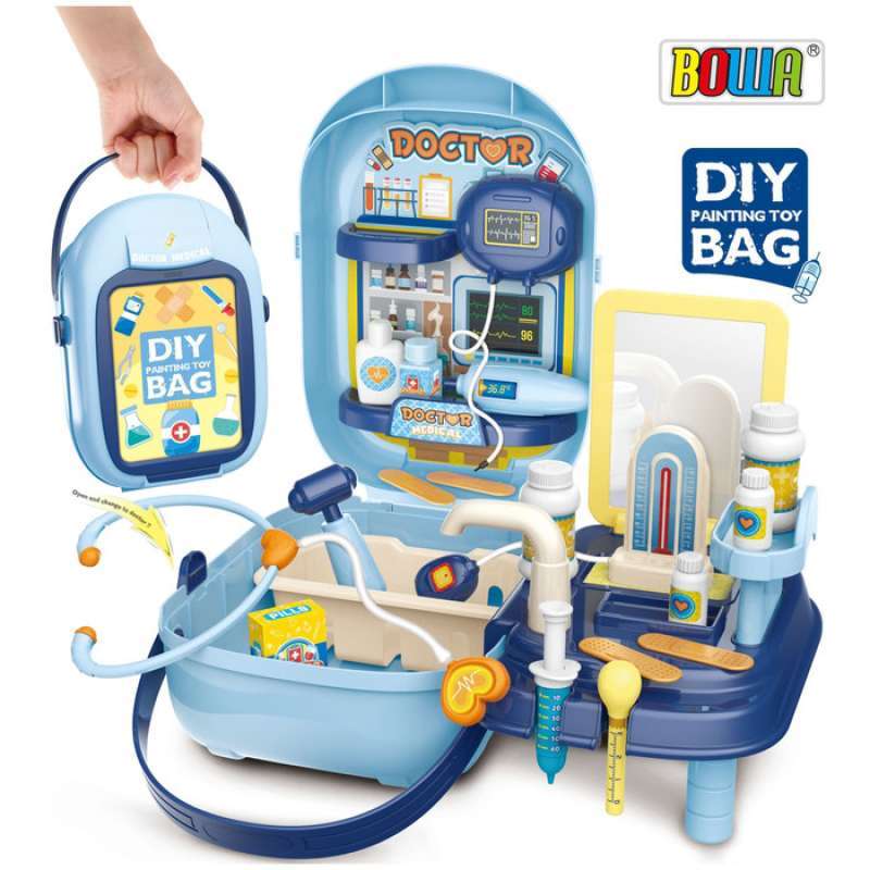 Jual Mainan Anak Diy Painting Toy Bag Doctor Suitcase Set Peralatan Medis Online Januari 2021 Blibli