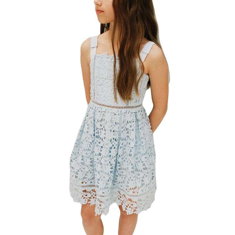 Promo Self Portrait Kids Azaelea Bow Detail Sleeveless Mini Dress