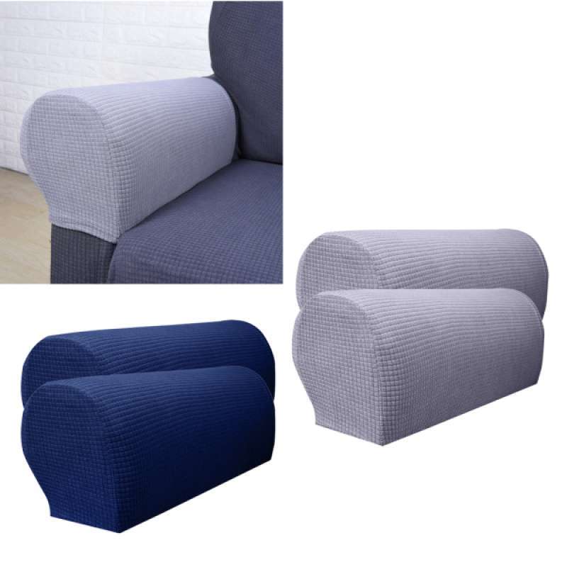 Jual 4 Set Stretch Armrest Covers Stretchy Chair Or Sofa Arm Protectors 2 Colors Online November 2020 Blibli Com
