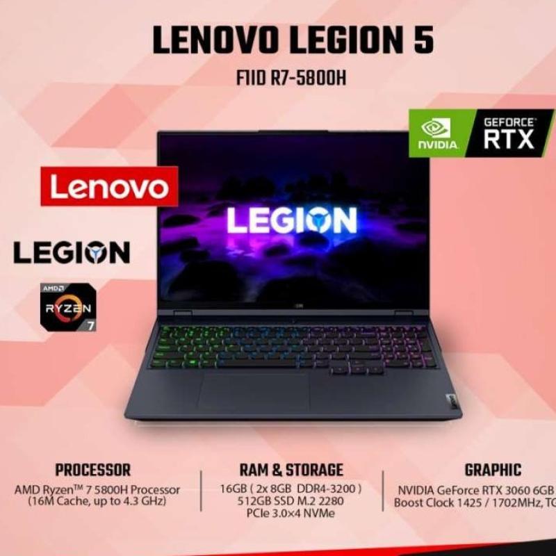 LENOVO LEGION F1ID R7-5800H 16GB 512GB RTX 3060