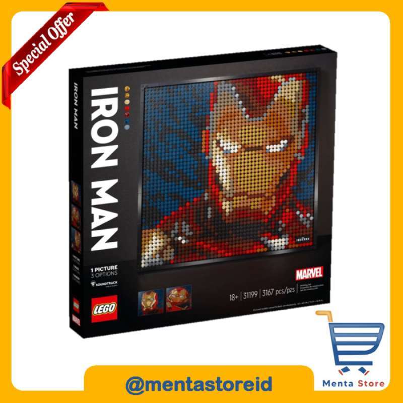 Lego art iron man 31199 clearance