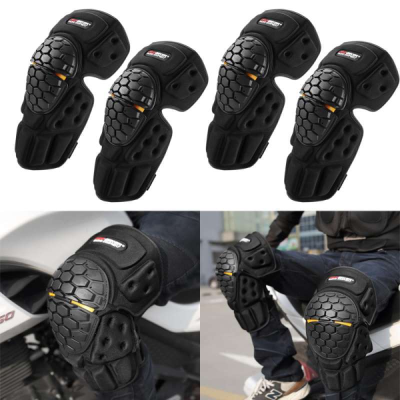 Jual 4x Motorcycle Protective Racing Gear Knee Elbow Body Guards Protector Pads Online Maret 2021 Blibli