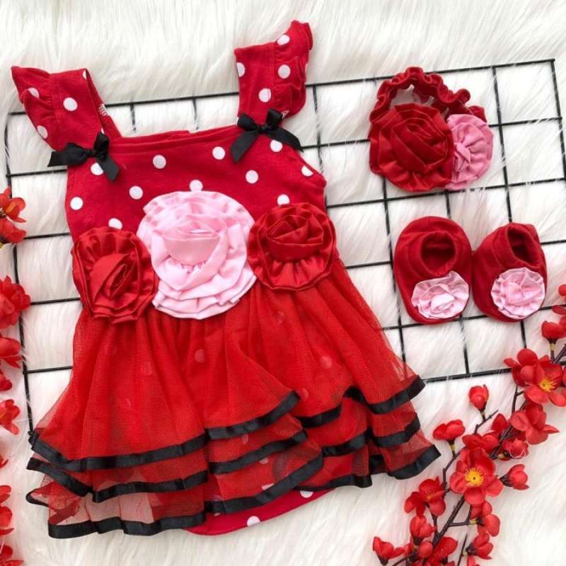 Promo baju bayi baju bayi newborn cewek dress bayi perempuan
