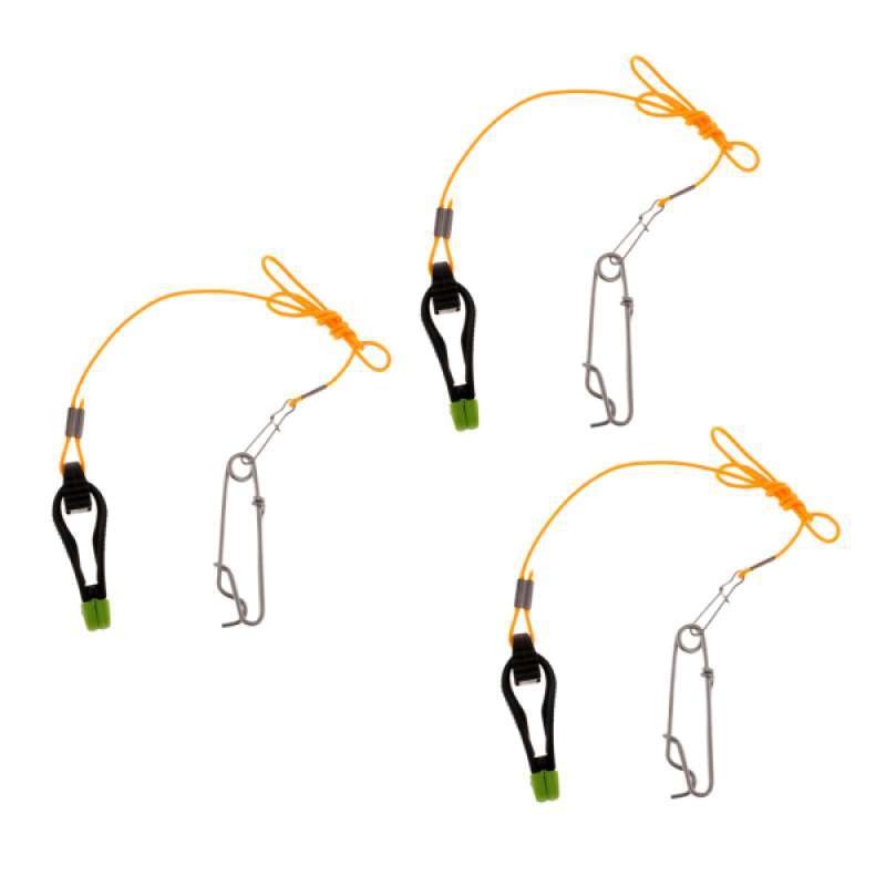 3pc Power Grip Plus Downrigger Line Release Clips with 42cm Leader 