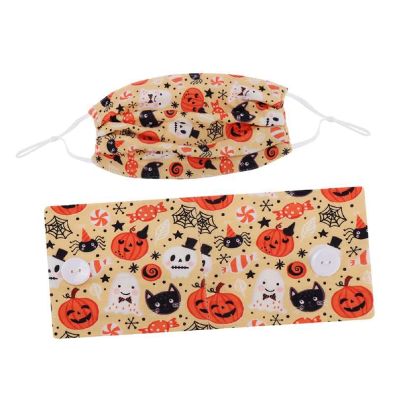 Womens Halloween Headband and Face Mask 