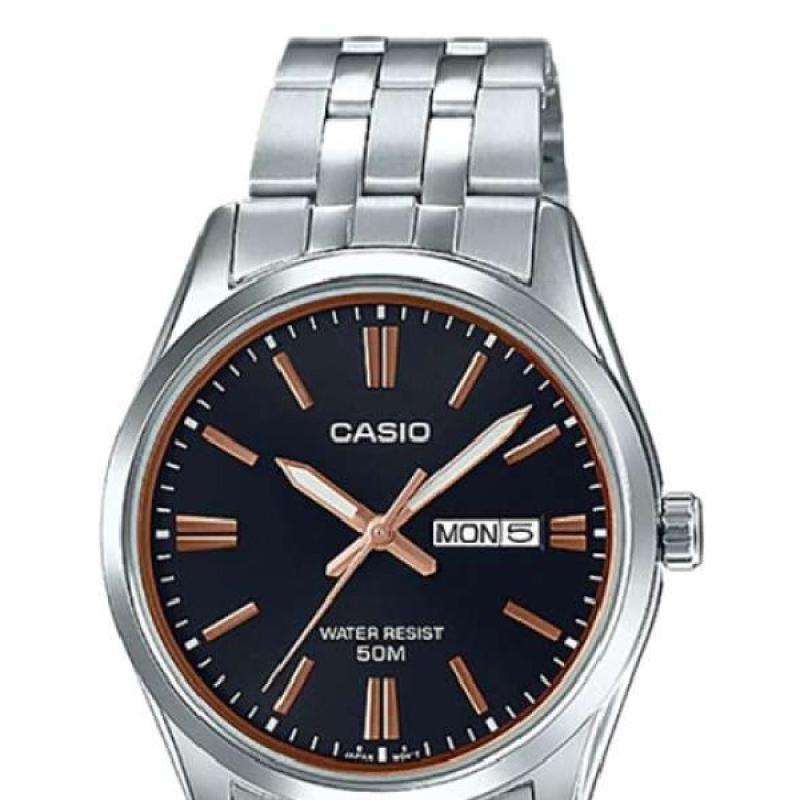 Promo Casio Mtp 1335D 1A2Vdf Enticer Men Black Dial Stainless