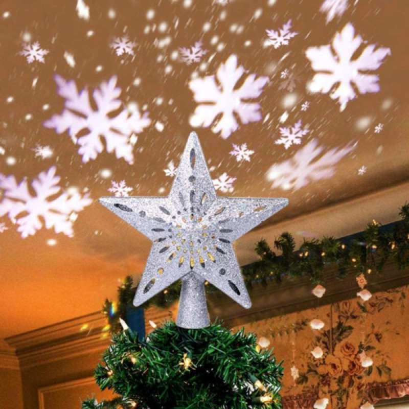 Jual Christmas Decorative Lamp Led Snowflake Projector Lights For Home Kid Room Party Online November 2020 Blibli Com