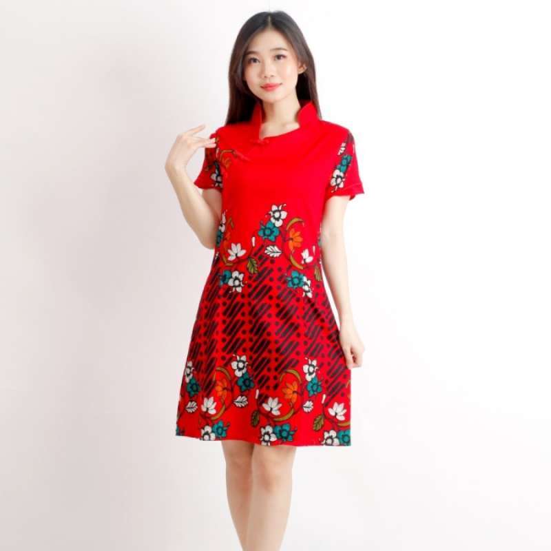 Jual Baju Batik Wanita dress Batik Merah Merak Size M Dan L M Red Fw Di Seller Sangninja Cengkareng Timur Kota Jakarta Barat Blibli