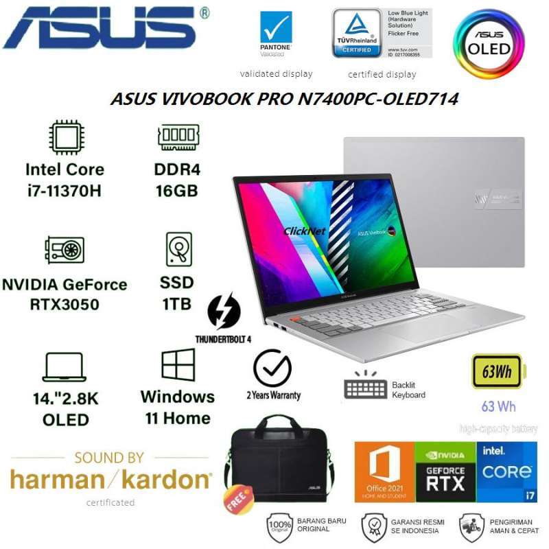 Core I5 Ryzen 5800h Vs 11370h ASUS N7400PC-OLED714 Intel I7-11370H