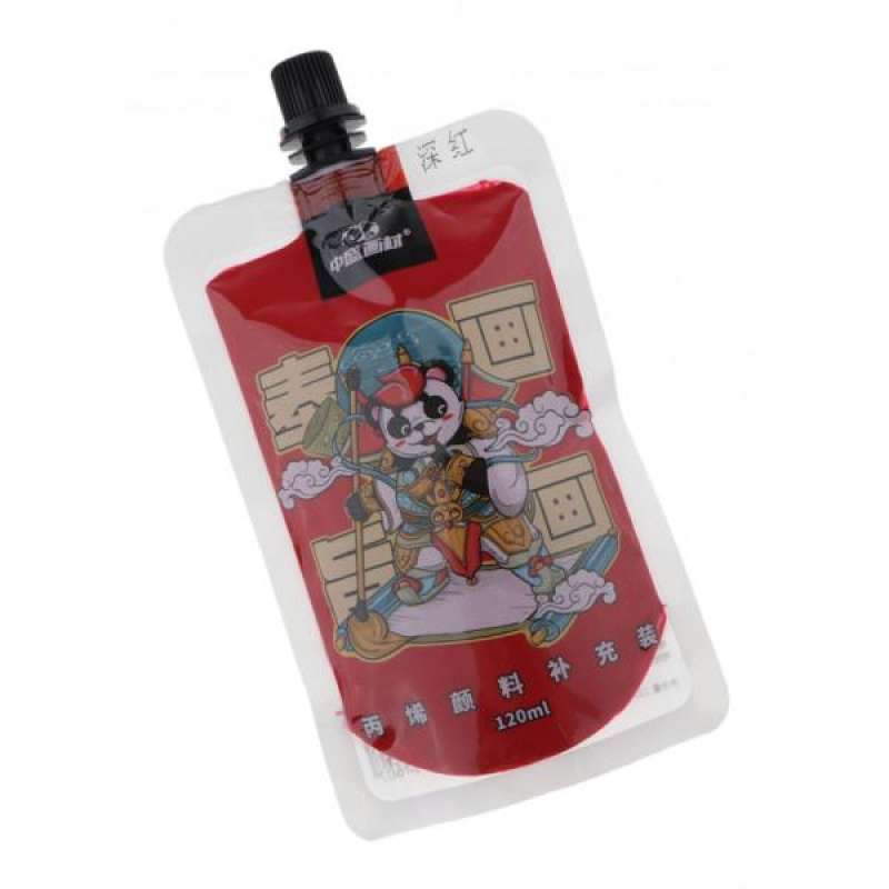 Jual 120ml Artists Painting Pigment Acrylic Pastel Paint Color Dark Red Online November 2020 Blibli