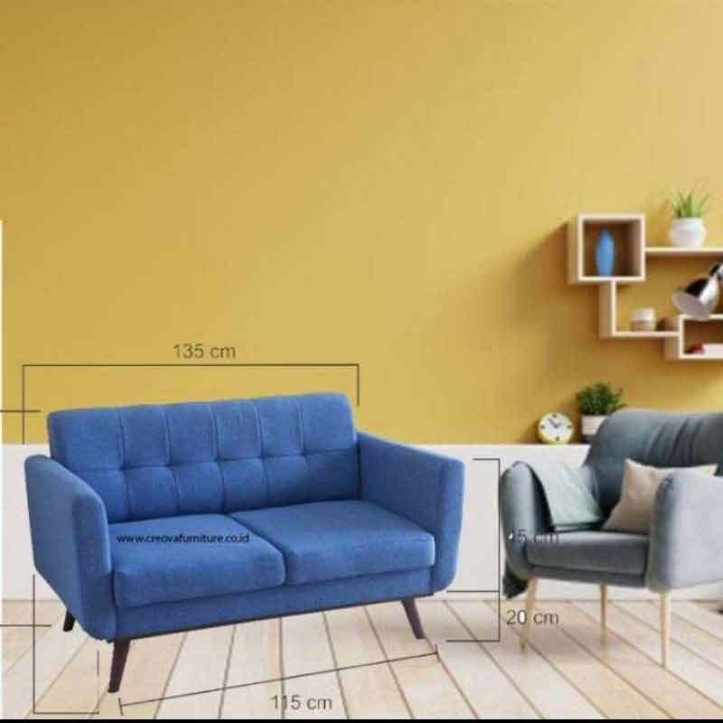 Jual Sofa 2 Dudukan Daphny Light Blue Gratis Pilih Warna Khusus Jabodetabek Terbaru November 2021 Harga Murah Kualitas Terjamin Blibli