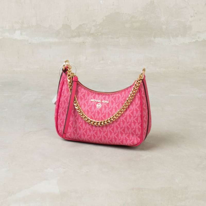 Jual Tas MICHAEL KORS MK RED CHAIN SHOULDER BAG 100 ORIGINAL di