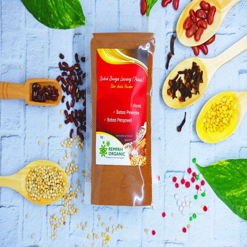 Jual Rempah Organic Star Anise Powder Bunga Lawang Bubuk Pekak 50 Gram Terbaru Juni 2021 Blibli