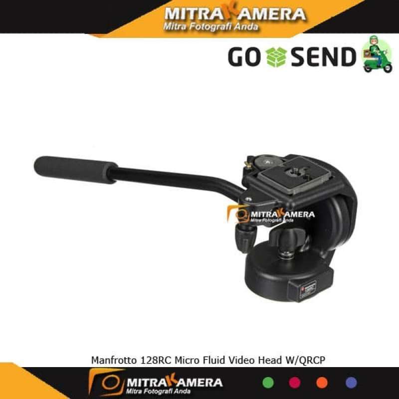 MANFROTTO 128RC MICRO FLUID VIDEO HEAD W/QRCP
