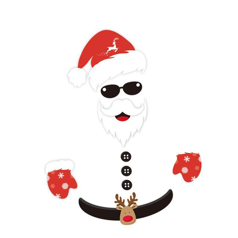 Jual Bluelans Christmas Cartoon Santa Claus Wall Fridge Removable Sticker Xmas Decal Decor Online Februari 2021 Blibli