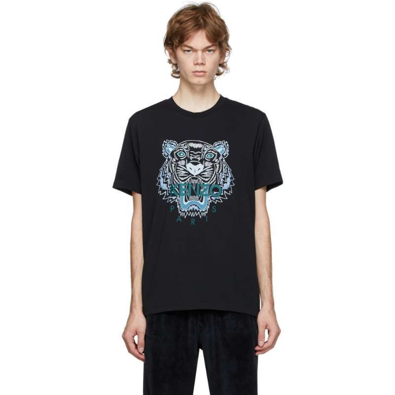 Kenzo t shirt black and blue outlet