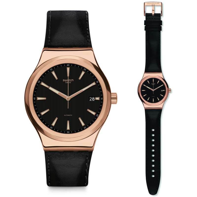 Jual SWATCH YIG400 Jam Tangan Pria Sistem Rose Hitam di