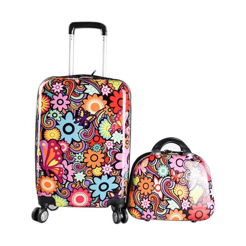 Jual Rabu Cantik Polo Line 7001 Koper 20 Inch Beauty Case Motif Bunga Online Januari 2021 Blibli