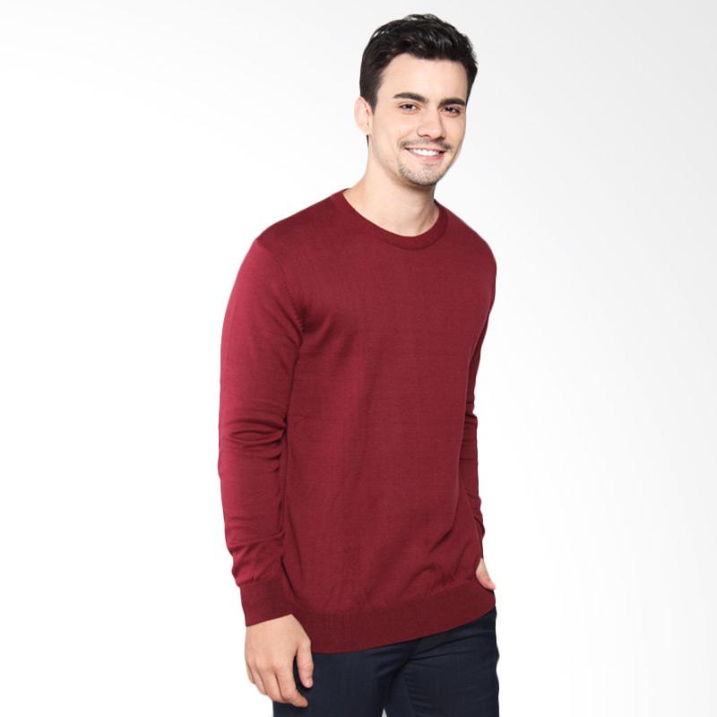 Contempo Men Outwear Sweater - Maroon [B1116L09-A57]