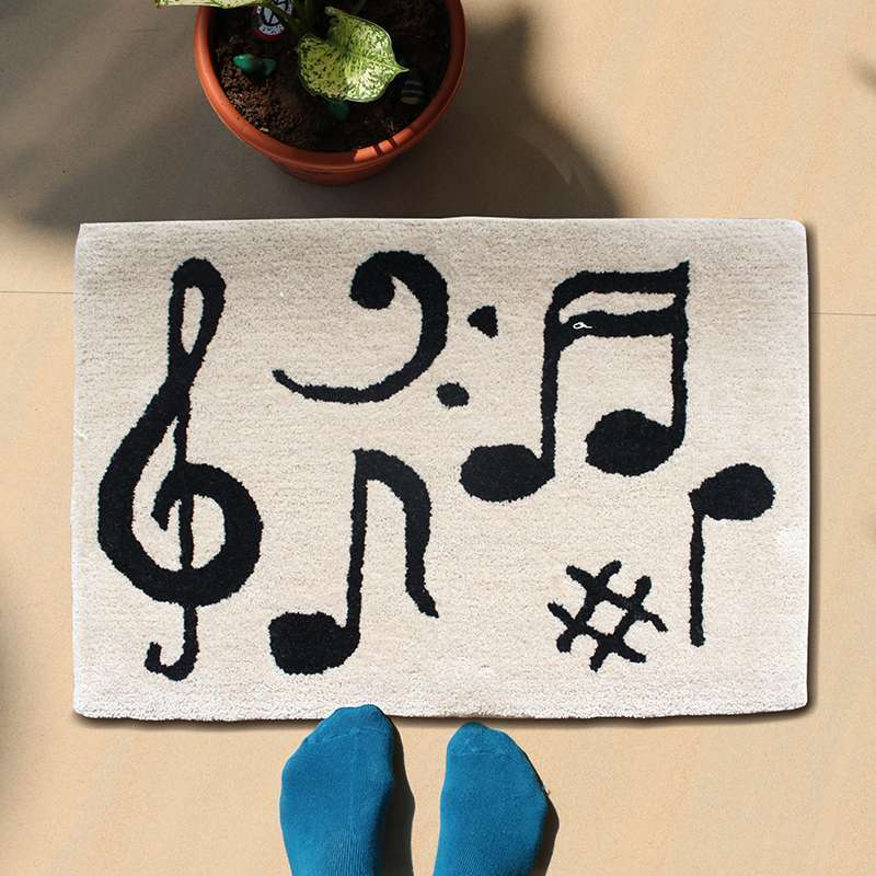 Jual Keset Handtuft Doormat Musik Tangga Nada Note Lucu Unik 40x60 Cm Terbaru Juni 2021 Blibli