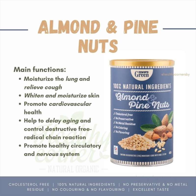 Almond Pine Nuts 450g More Green Minuman Kesehatan Terbaru Agustus 2021 Harga Murah Kualitas Terjamin Blibli