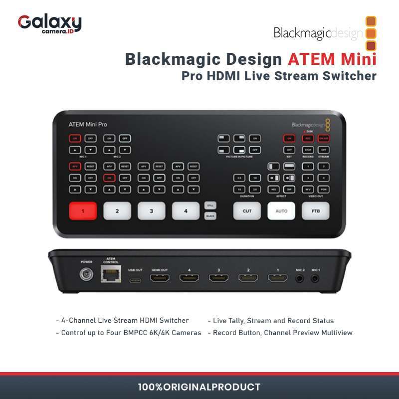 Hdmi Atem Mini Streaming Bridge Blackmagic Design ATEM Mini