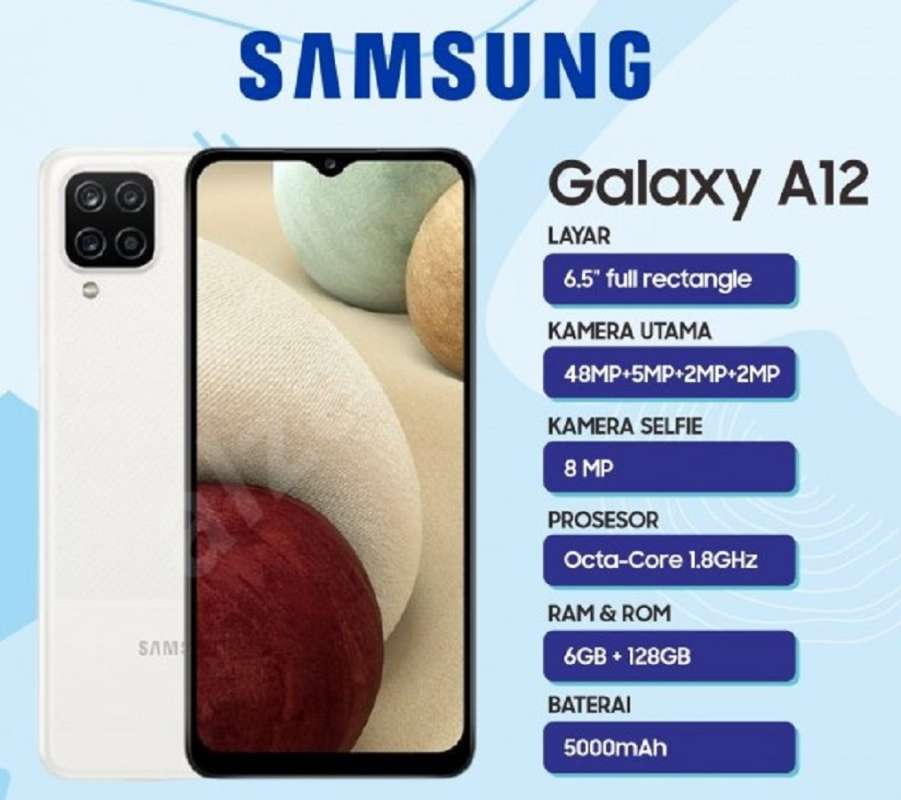 Jual Samsung A12 6 128 G Terbaru Oktober 2021 Harga Murah Kualitas Terjamin Blibli