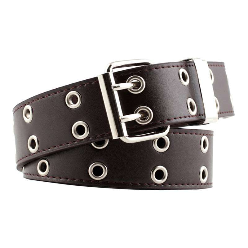 Promo Women Punk Belt Double Grommet 