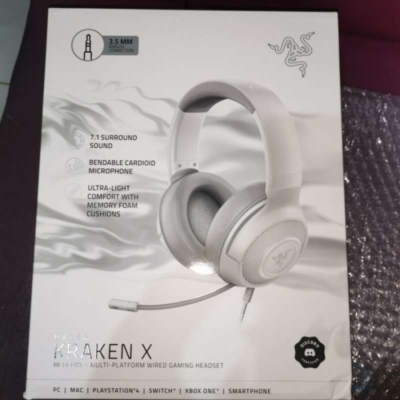 Promo Razer Kraken X Mercury White BNOB 