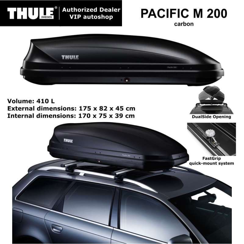 Jual Roofbox Roof Box Thule Original Pacific 200 Rack Bagasi Atas