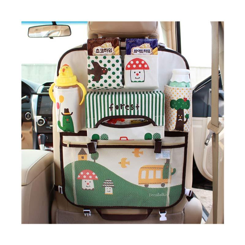 Jual Homestuff Character Car Seat Organizer Green Forest Terbaru