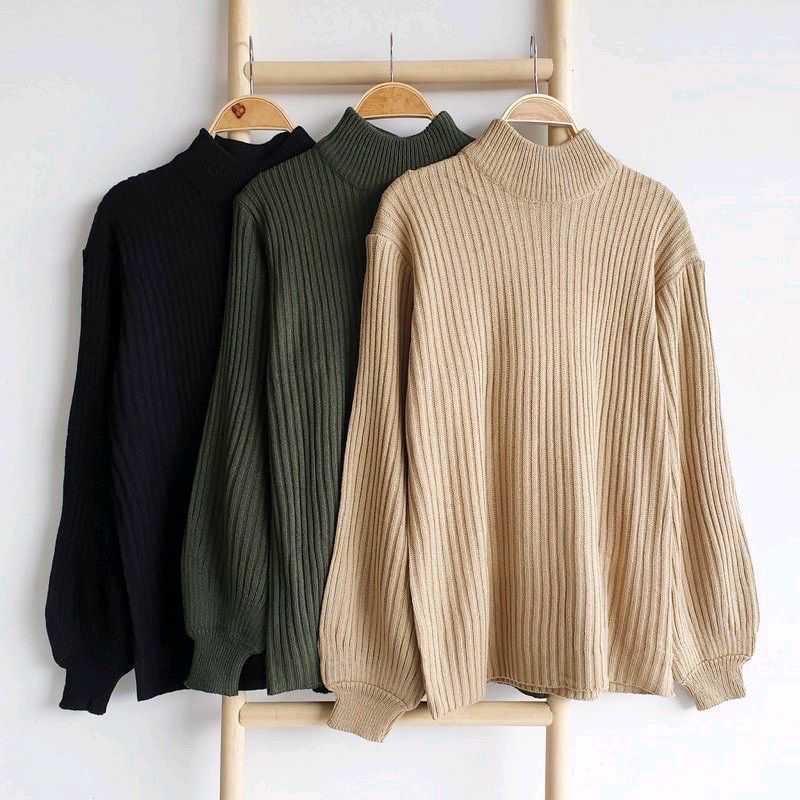 Sweater rajut on sale turtleneck