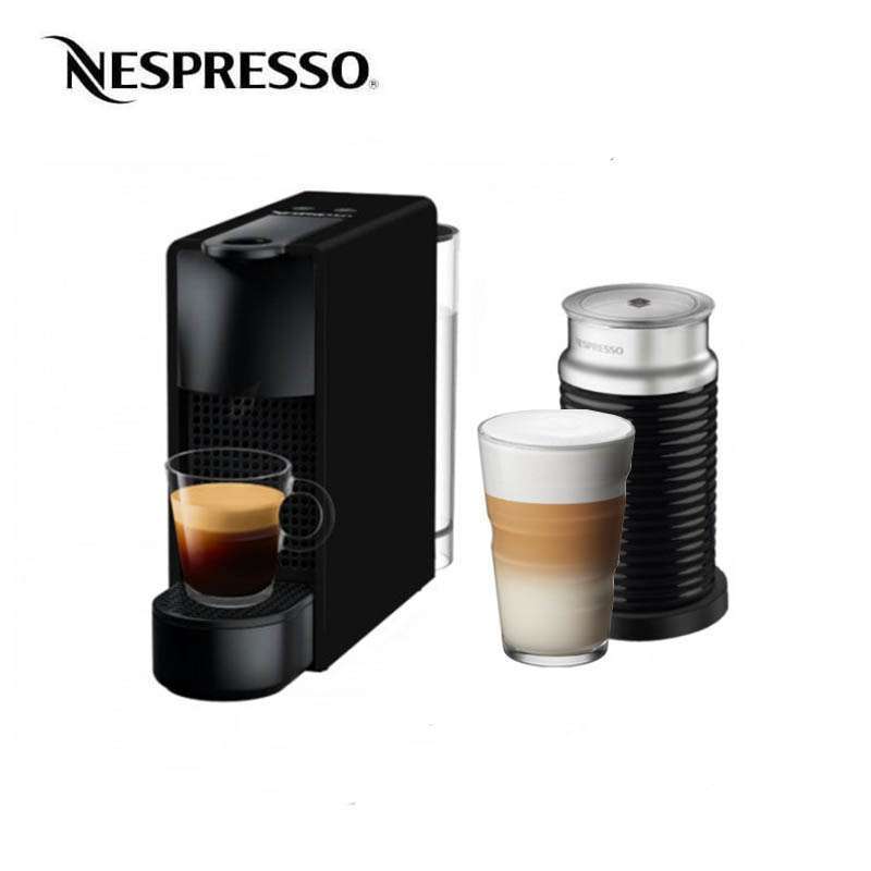 Nespresso Essenza Mini Coffee Capsule Capsules Machine Mesin Kopi Kapsul  Black Aeroccino3 Aeroccino Black