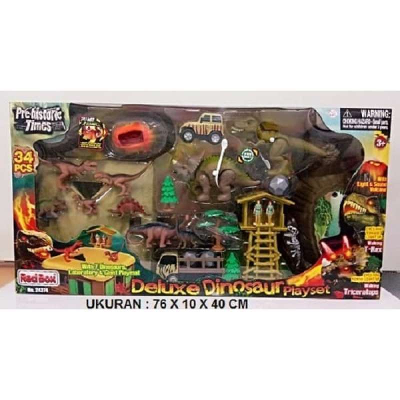 Deluxe dinosaur sale playset