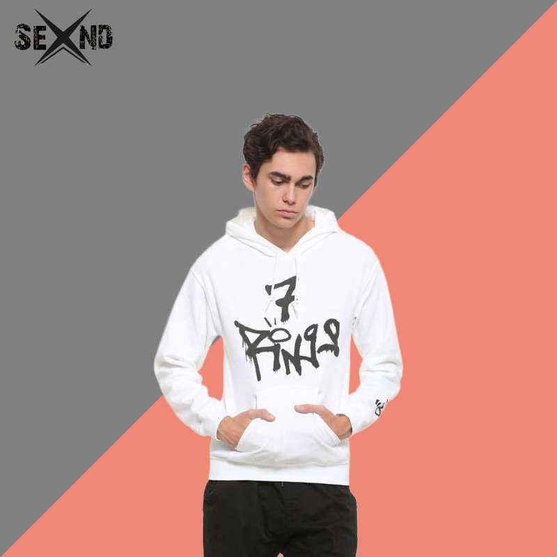Promo Hoodie H M Ariana Grande 7 Rings White Diskon 19 di Seller