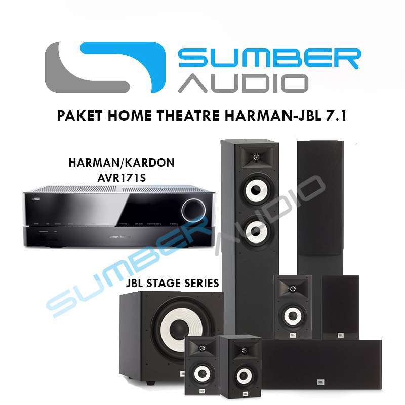 Amplifier Harman Kardon AVR171S Speaker JBL Stage 7.1 Channels