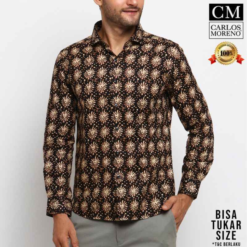 Carlos Moreno Kemeja Batik Pria - Manendra