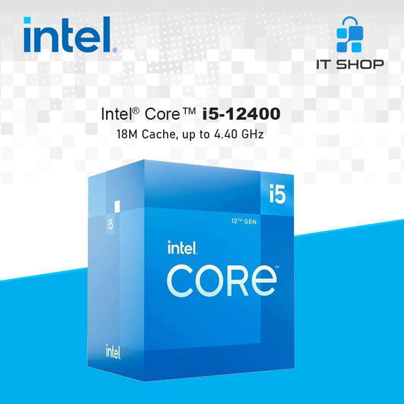 Intel Core i5-12400 Alder Lake Desktop Processors, 6 Cores,12 Threads, 7.5  MB Cache Memory, 4.40 GHz Max Turbo Frequency, Up to DDR5 4800, 128 GB Max  Memory
