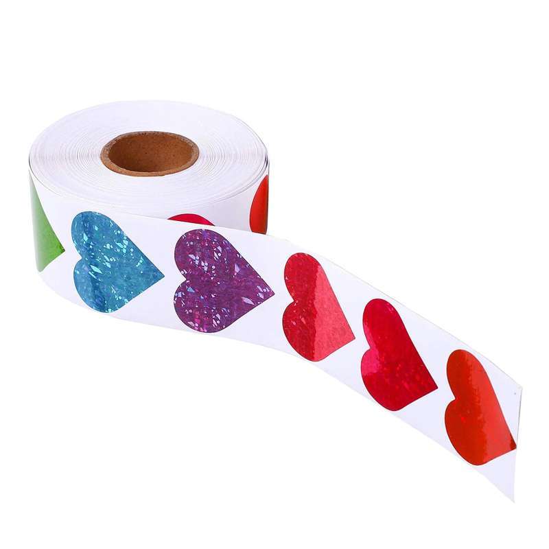 Promo 1000 Pieces Heart Stickers Labels for Valentine's Day ...